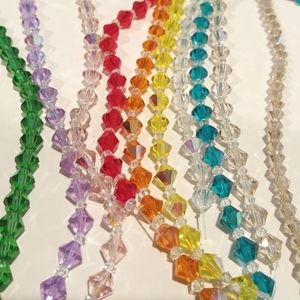 10 Strands of Beautiful Glass Crystal Beads
